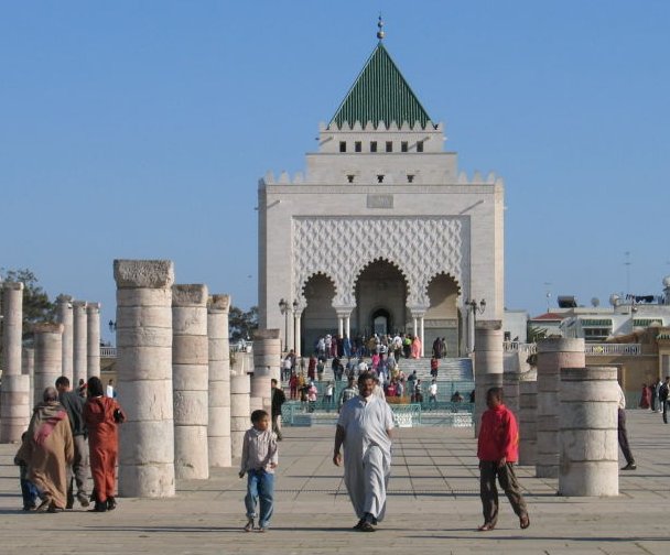 Mausoleum of Mohammed V in Rabat - capital city of Morocco