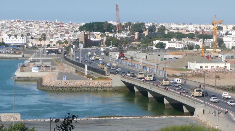 Bridge across Bou Regreg River in Rabat