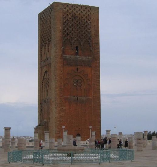 Hasan Mosque in Rabat - capital city of Morocco