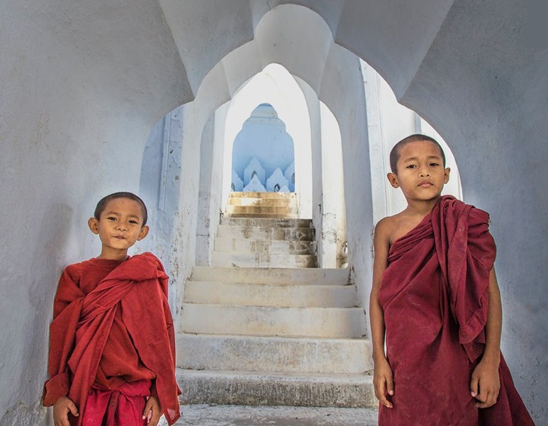 Young Monks at Mingun