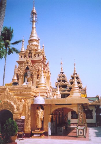 Temple at Yele Paya at Kyauktan in Myanmar ( Burma )