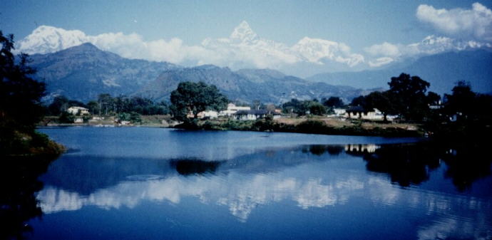 Annapurna Himal from Phewa Tal in Pokhara
