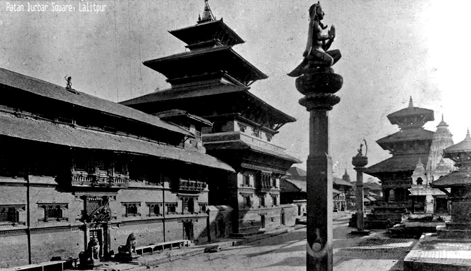 Temples in Durbar Square in Patan