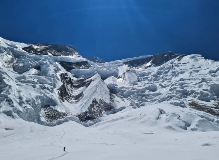 NE Ridge ascent route on Annapurna I