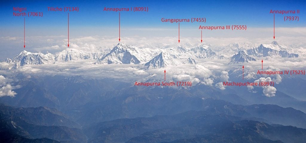 Panorama of The Annapurna Himal