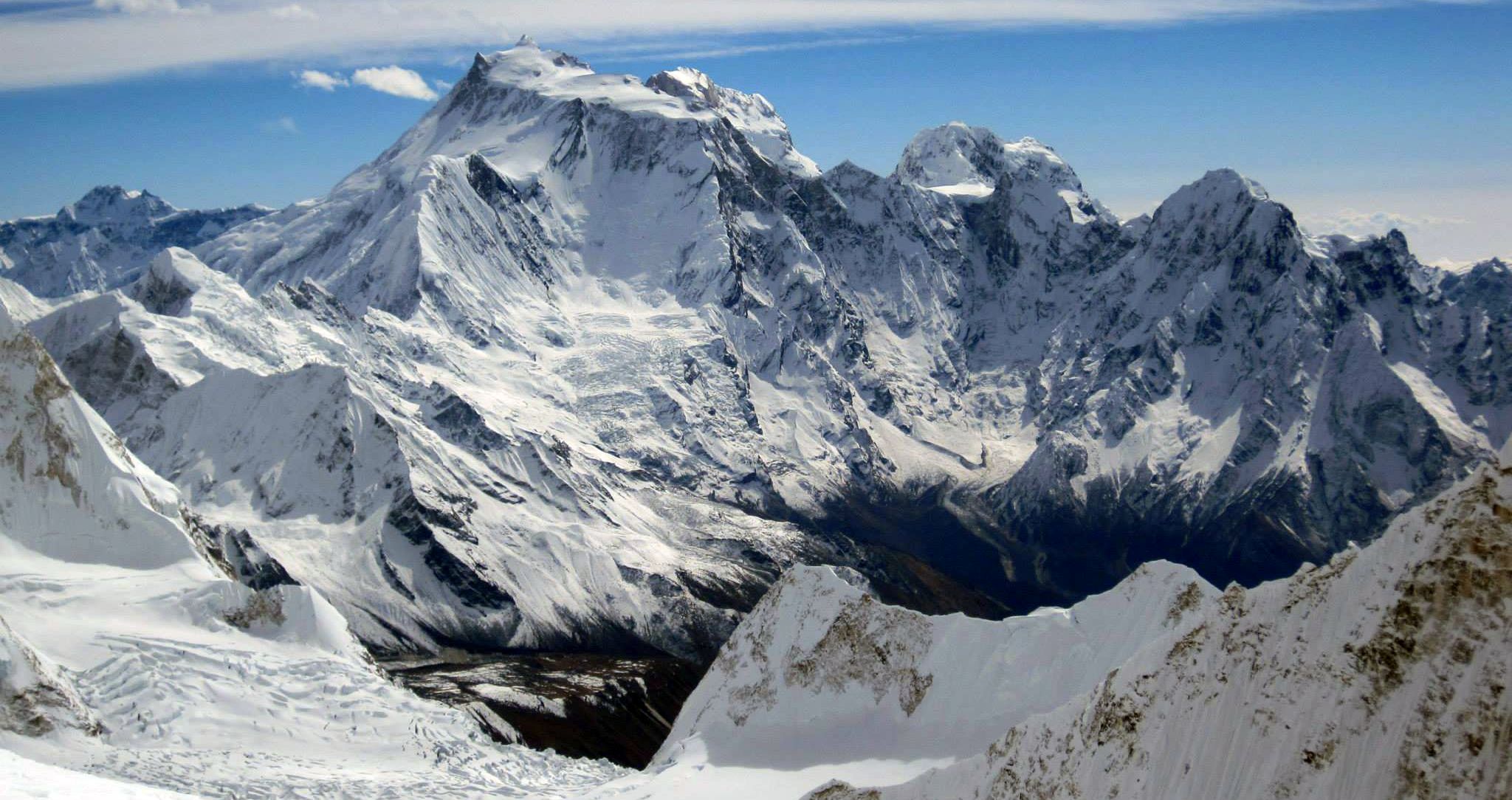 Mount Manaslu from Himlung Himal