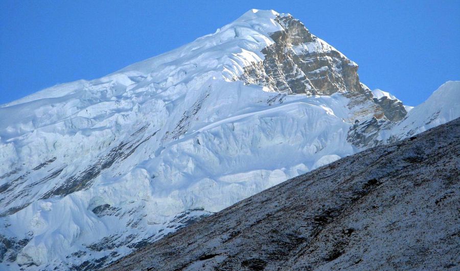 Chulu West Peak in the Annapurna Region of the Nepal Himalaya