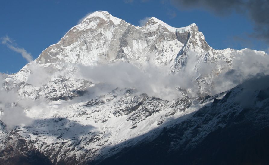 West Face of Gauri Shankar in the Rolwaling Himal
