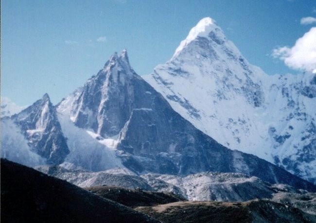 Ama Dablam from Chhukhung in Imja Khosi Valley in the Khumbu Region of the Nepal Himalaya