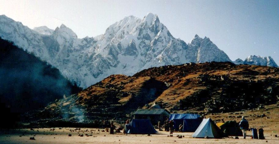 Mt. Phunghi from camp beneath Larkya La