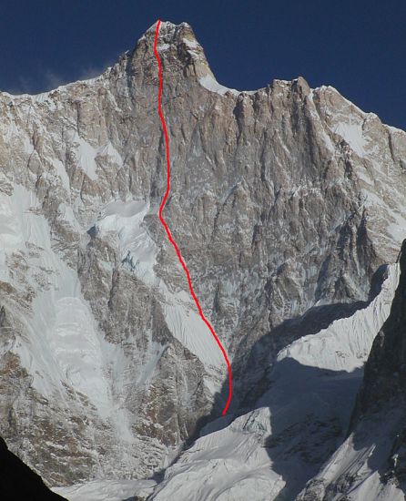 Jannu North Face - Ascent Route