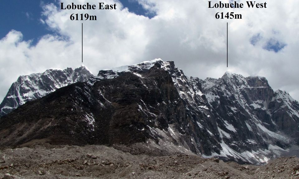 Lobuje Peaks in the Khumbu Region of the Nepal Himalaya