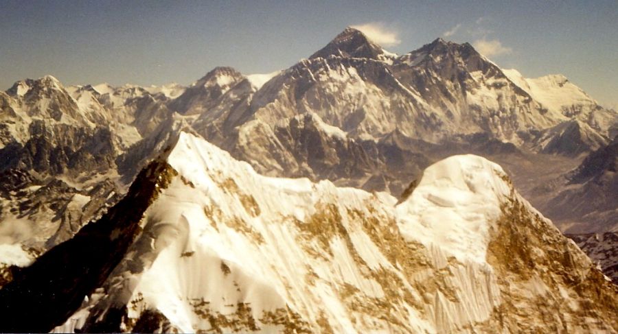 Numbur and Everest in the Nepal Himalaya