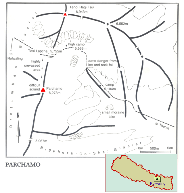 Parchamo access route