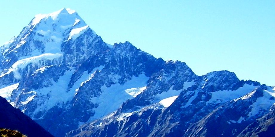 Mt. Cook in the Southern Alps of New Zealand