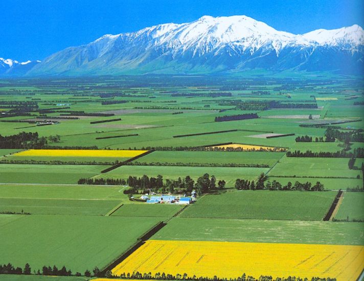 Canterbury Plains and the Southern Alps