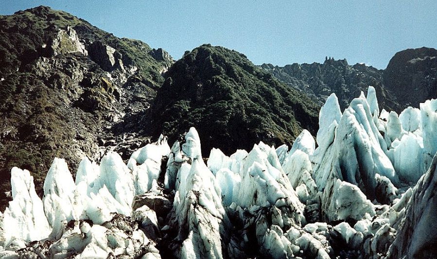 Ice-pinnacles on the Fox Glacier