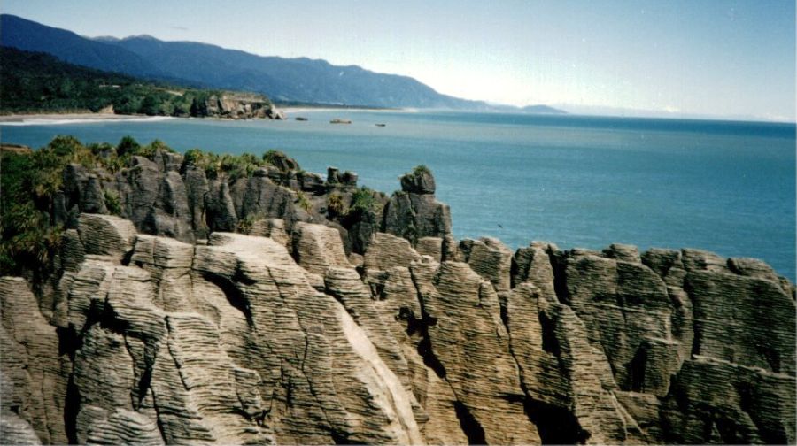 Pancake Rocks on the Tasman Sea coastline of the South Island