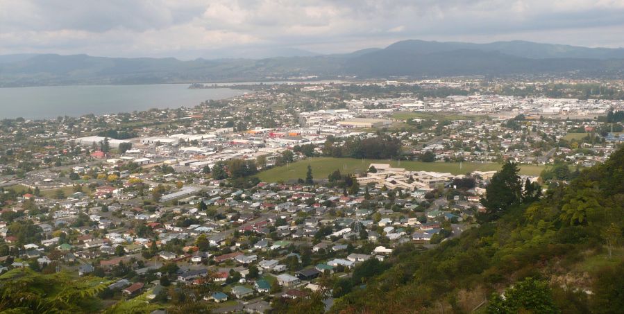 Rotorua City in North Island of New Zealand
