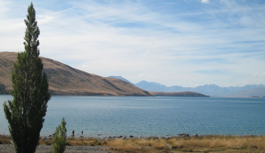 Tekapo Lake in South Island of New Zealand