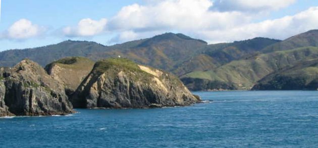 Marlborough Sounds in South Island of New Zealand