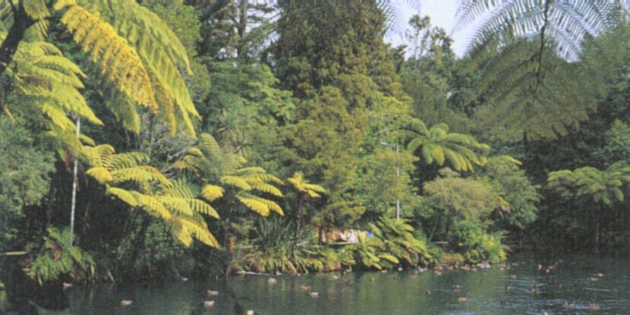 Pukekura Park in New Plymouth on North Island of New Zealand