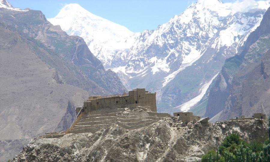 Baltit Fort in the Hunza Valley in the Karakorum Mountains of Pakistan