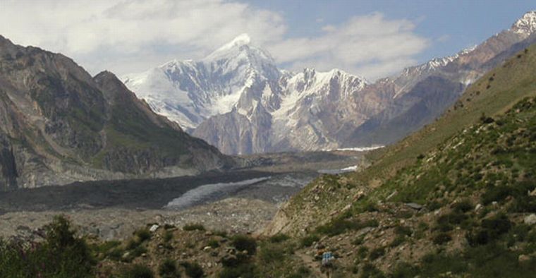 The Seven Thousanders - Approach to Spantik / Golden Peak ( 7027m ) in the Karakorum Mountains of Pakistan