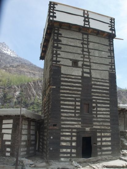 Tower of Altit Fort in the Hunza Valley in the Karakorum Mountains of Pakistan