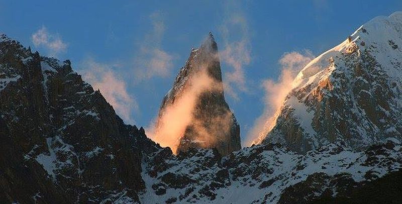 Bublimotin / Lady Finger Peak in the Karakorum Mountains of Pakistan