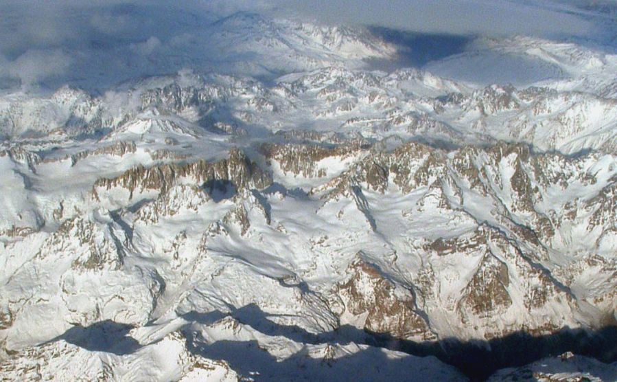 Aerial View of The Andes
