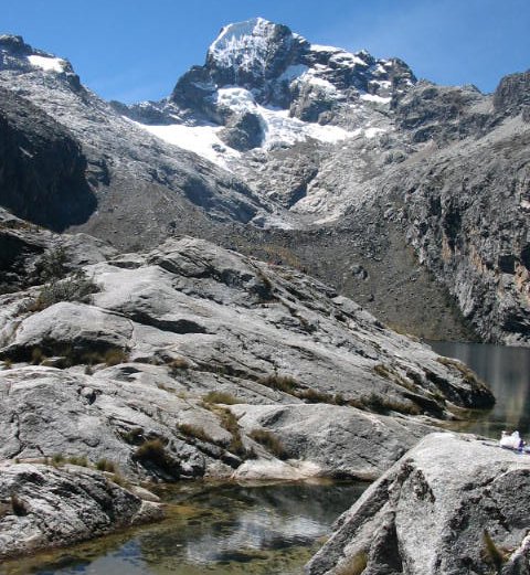 Churup Lake in the Andes of Peru