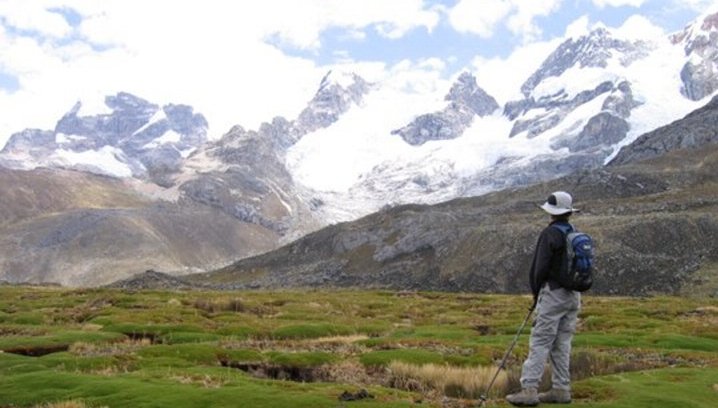Camp Carnicero in  Cordillera Huayhuash of the Andes of Peru
