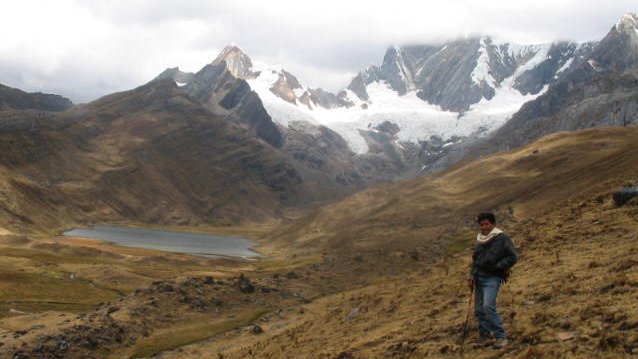 Trekking in the Huayhuash region of the Andes of Peru