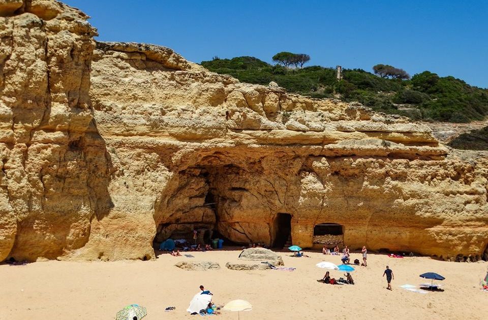 Praia do Carvalho on The Algarve in Southern Portugal