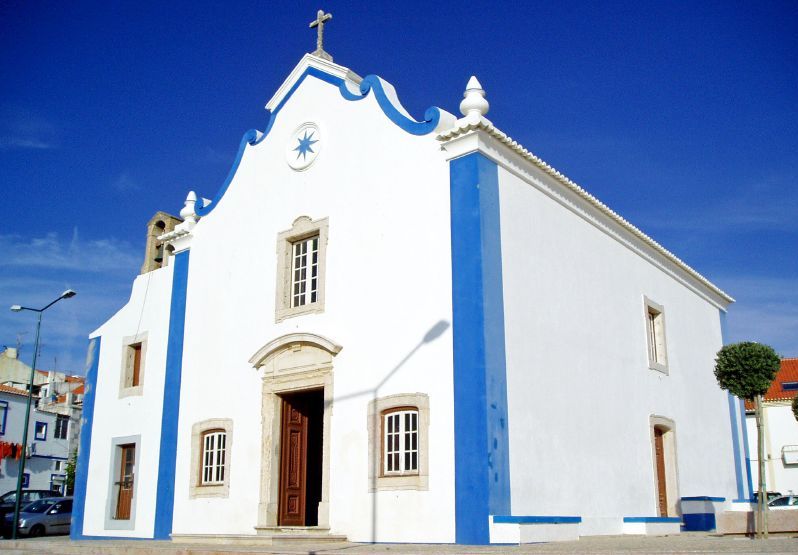 Church in Ericeira on Atlantic Coast of Portugal
