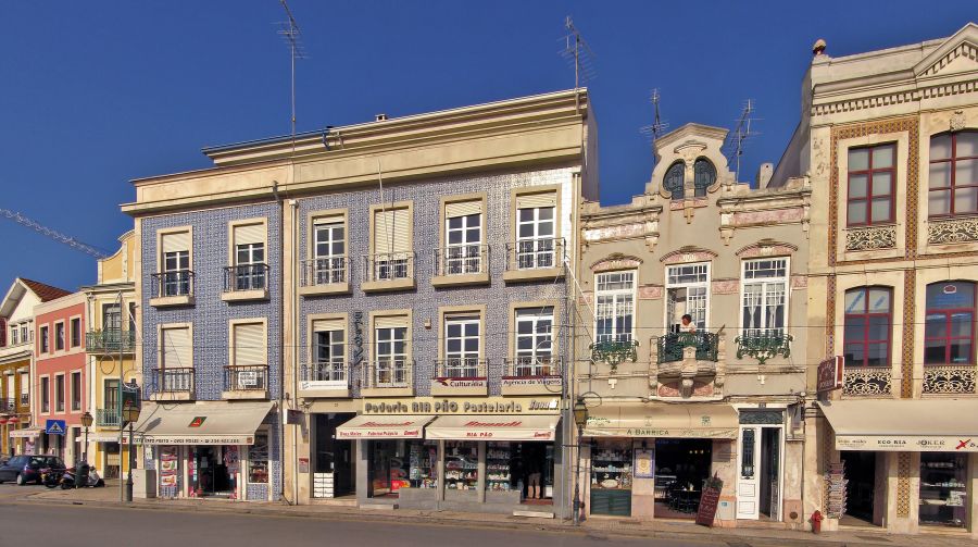 Street in Aveiro in Portugal