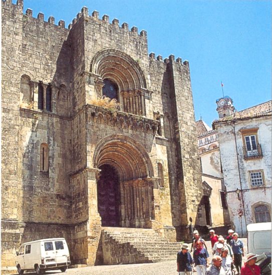 Old Cathedral in Coimbra in Portugal