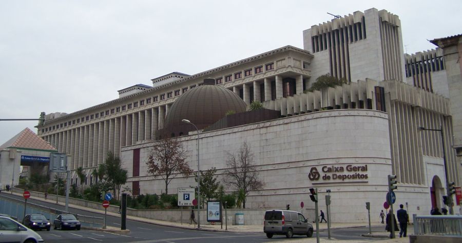 GCD Bank in Lisbon - capital city of Portugal