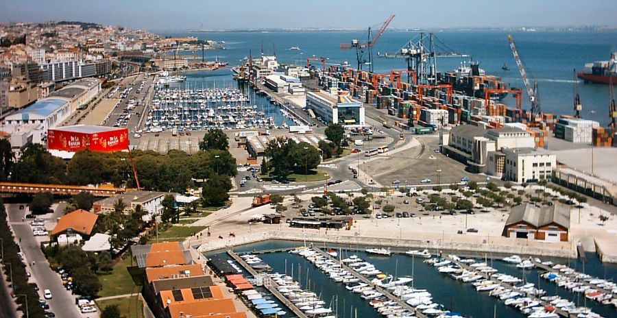 Port in Lisbon - capital city of Portugal