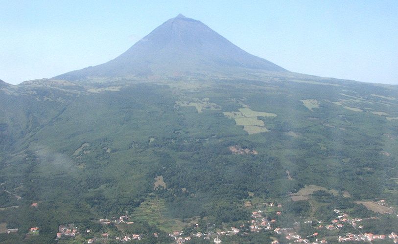 Mount Pico in the Azores of Portugal