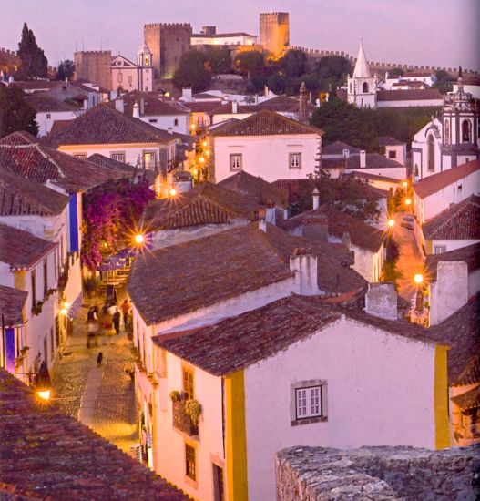Town of Obidos within the castle walls