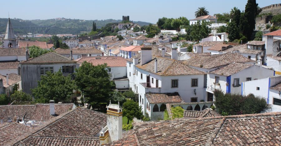 Town of Obidos within the castle walls