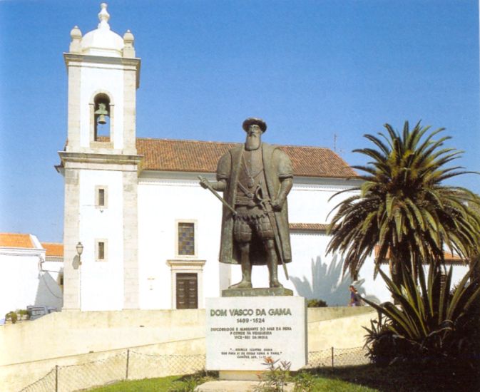 Statue of Vasco da Gama in Sines