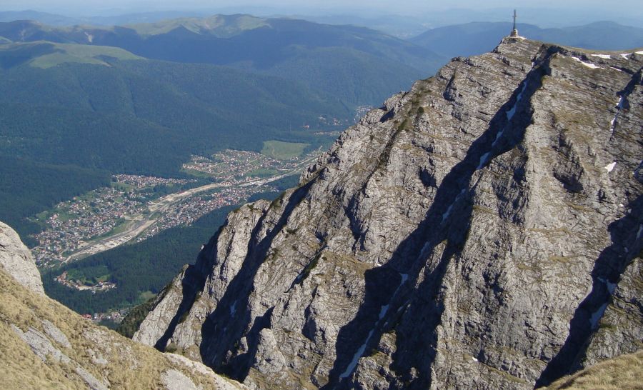 Caraiman Peak in the Bucegi Mountains in the Southern Carpathians of Romania