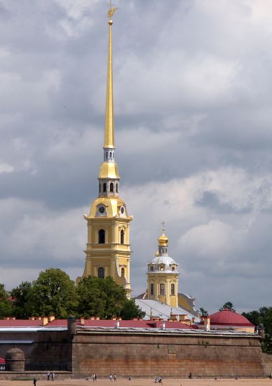 Peter and Paul Cathedral in St Petersburg in Russia