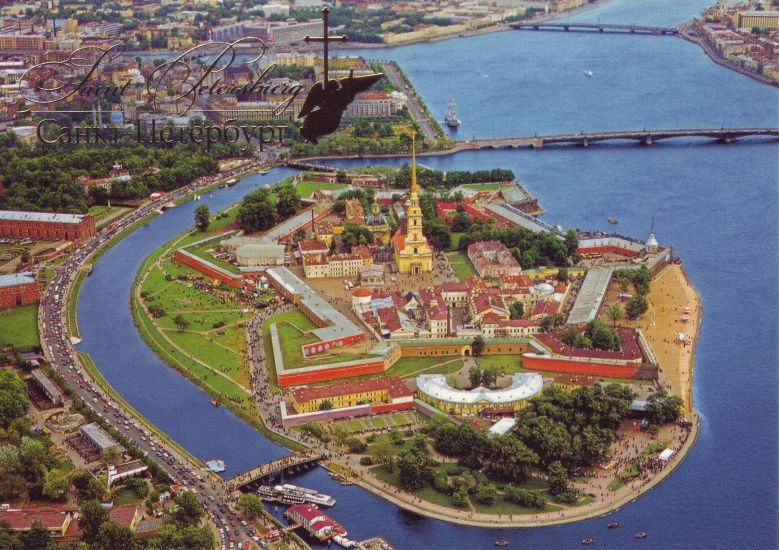 Peter and Paul Cathedral on Rabbit Island in Neva River at St Petersburg
