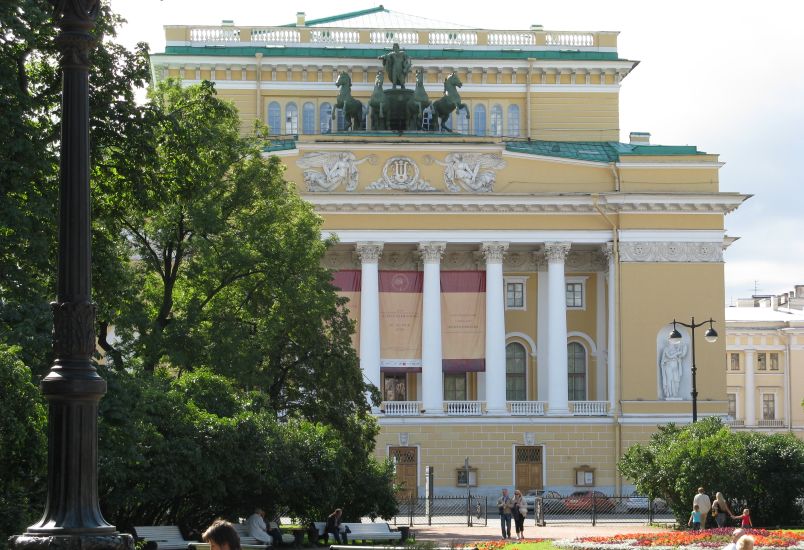 Alexandrinsky Theatre in St Petersburg in Russia