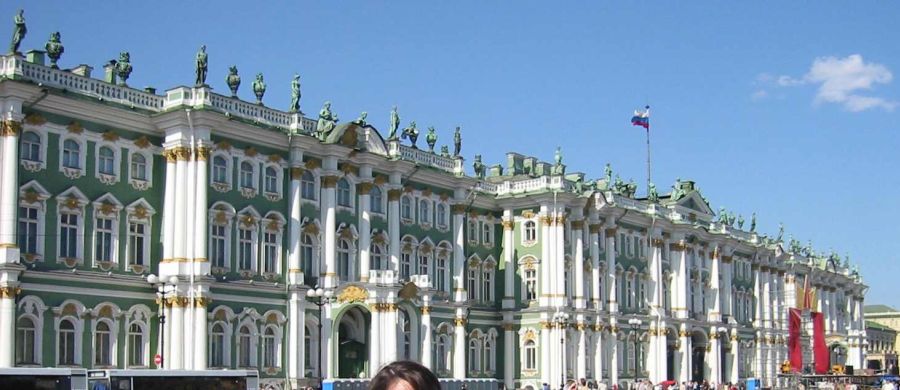 Hermitage Museum in Palace Square in St Petersburg