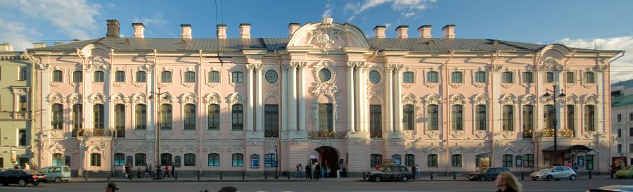 Stroganov Palace in St Petersburg in Russia
